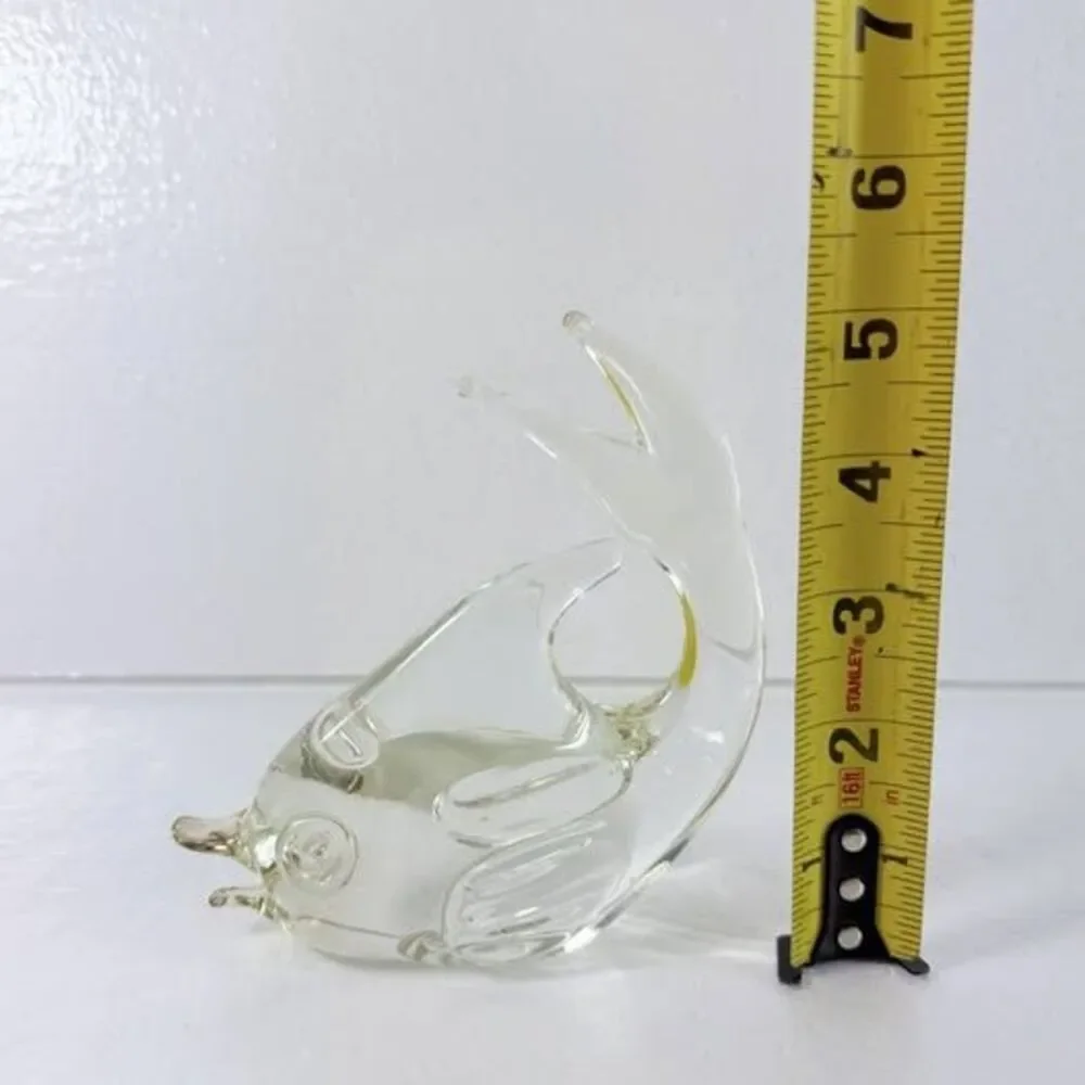 Vintage Clear Art Glass Fish Figurine